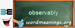 WordMeaning blackboard for observably